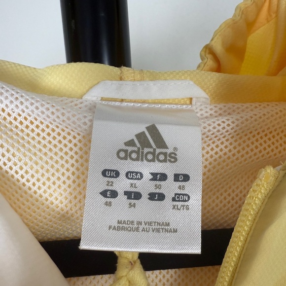 Adidas Colorblock Zip-Up Hoodie – White & Yellow - Picture 2 of 3